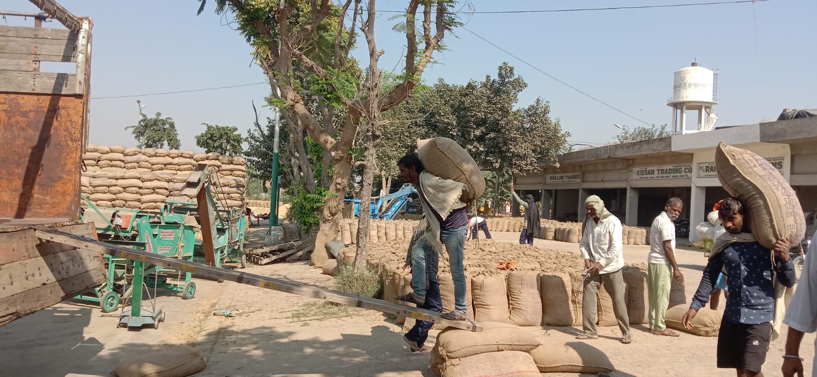 The arrival of paddy in the markets of Patiala district has crossed 10 lakh metric tons